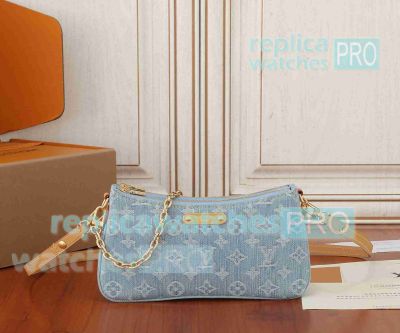 Replica L---V Liv Pochette Bag M83532 Sky Blue Color